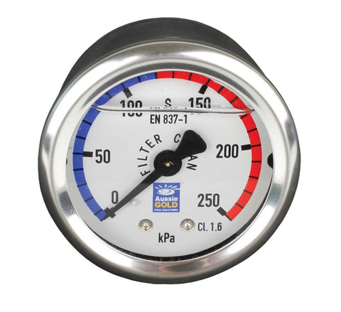 Aussie Gold Pressure Gauge CBM - Stainless Steel